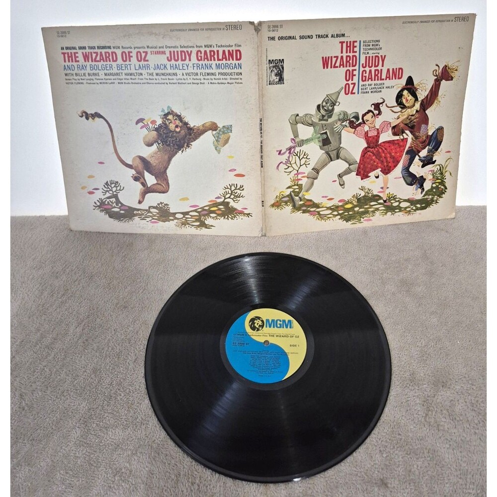 MGM Records The Wizard of Oz Original Soundtrack 12" Vinyl LP Stereo SE-3996